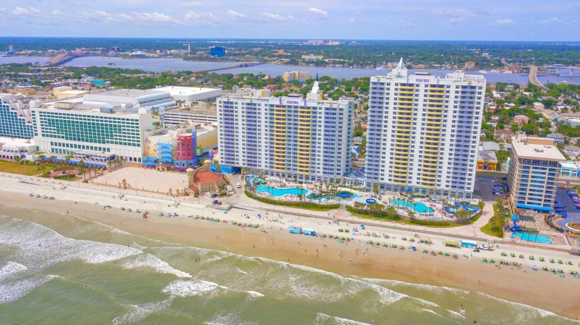 Luxury 12Th Floor 2 Bedroom Condo Direct Oceanfront Wyndham Ocean Walk Resort Daytona Beach | 1201 0*,  ABD