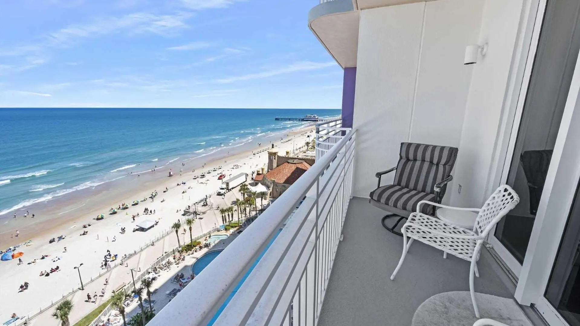 Luxury 12Th Floor 2 Bedroom Condo Direct Oceanfront Wyndham Ocean Walk Resort Daytona Beach | 1201 0*,  ABD